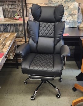 GTracing Black Faux Leather Gaming Desk Chair