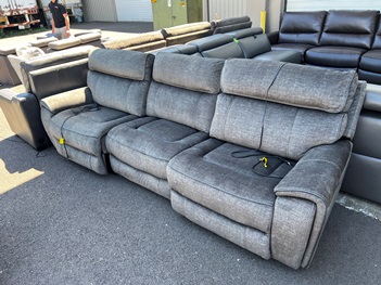 Manwah Fabric 3-Piece Dual Power Reclining Sofa