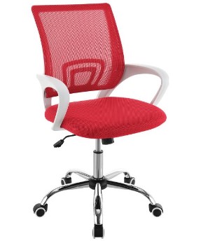 Coaster Felton Red Mesh Adjustable Desk Chair