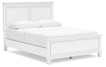 Ashley Franklin White Queen Panel Bed