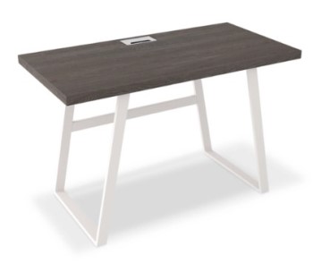 Ashley Davis White & Charcoal Desk