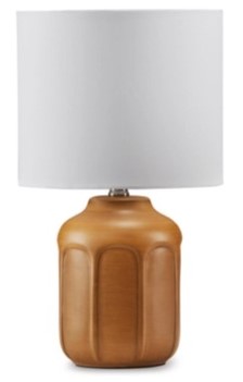 Ashley Gershwin Ochre Ceramic Table Lamp 