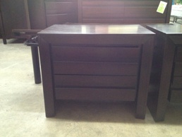 Element Dark Chocolate Nightstand with Power Outlet