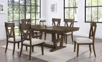 Findley Espresso Finish Dining Set with Butterfly Leaf & 5 Chairs (blemish)