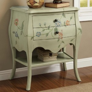 Floral Accent Cabinet