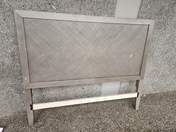 Abbyson Hendrick Grey Queen Headboard (blemished)