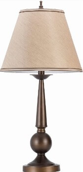 Coaster Sculpted Bronze Table Lamp with Round Shade (blemish)