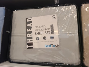 BedTech Pewter Brushed Microfiber Cal King Sheet Set