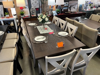 Universal Newport Dining Set with 8 Chairs