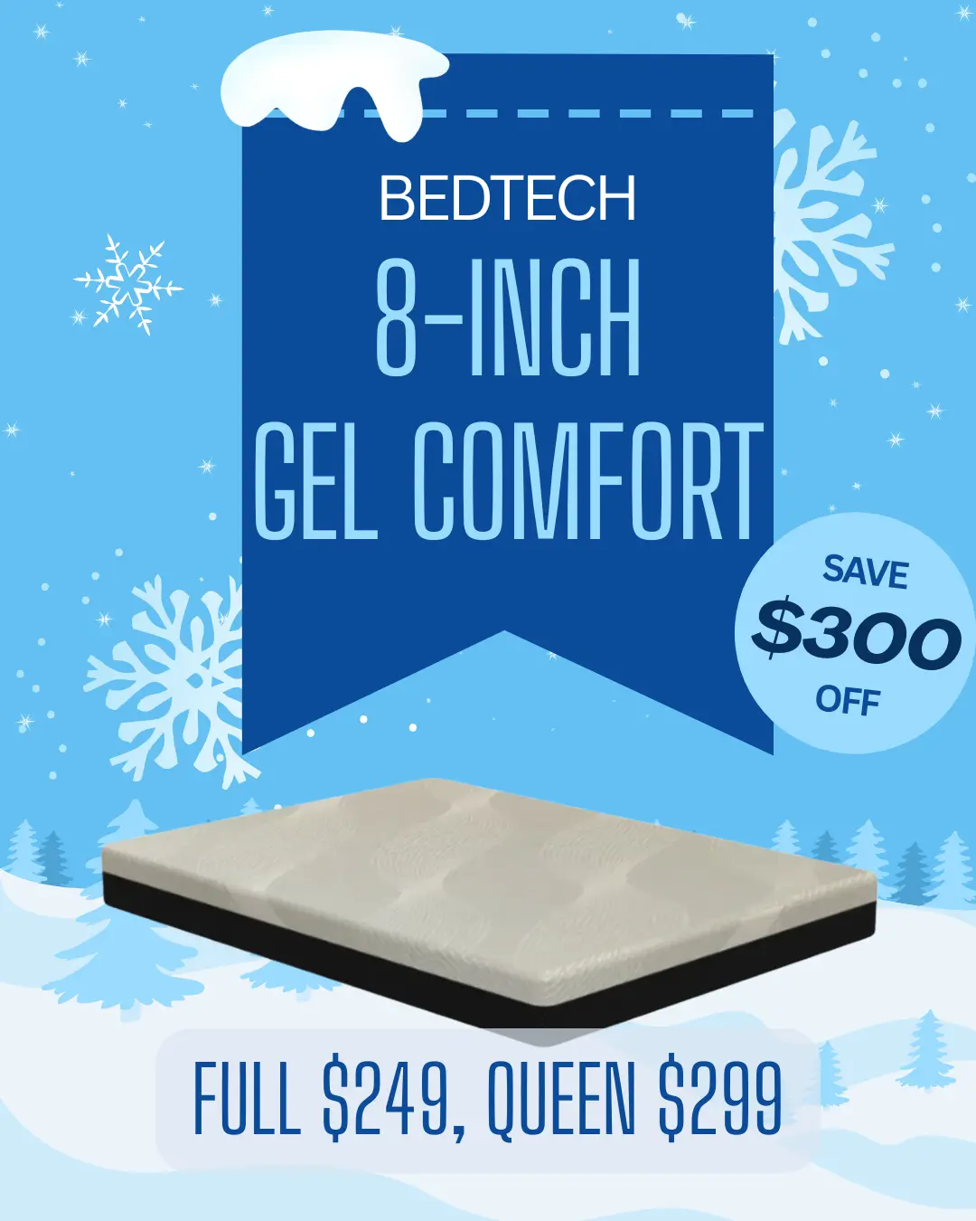 BedTech 8-Inch Gel Comfort Mattress
