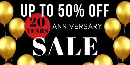 20th Anniversary Sale!