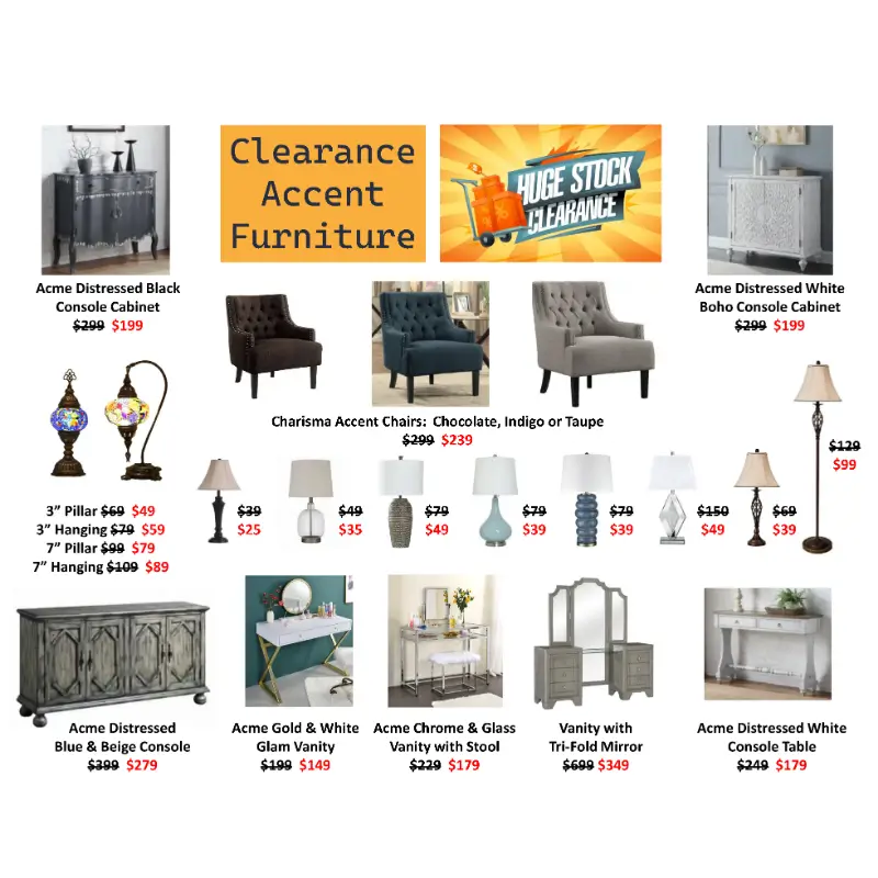 Accent Items On Sale