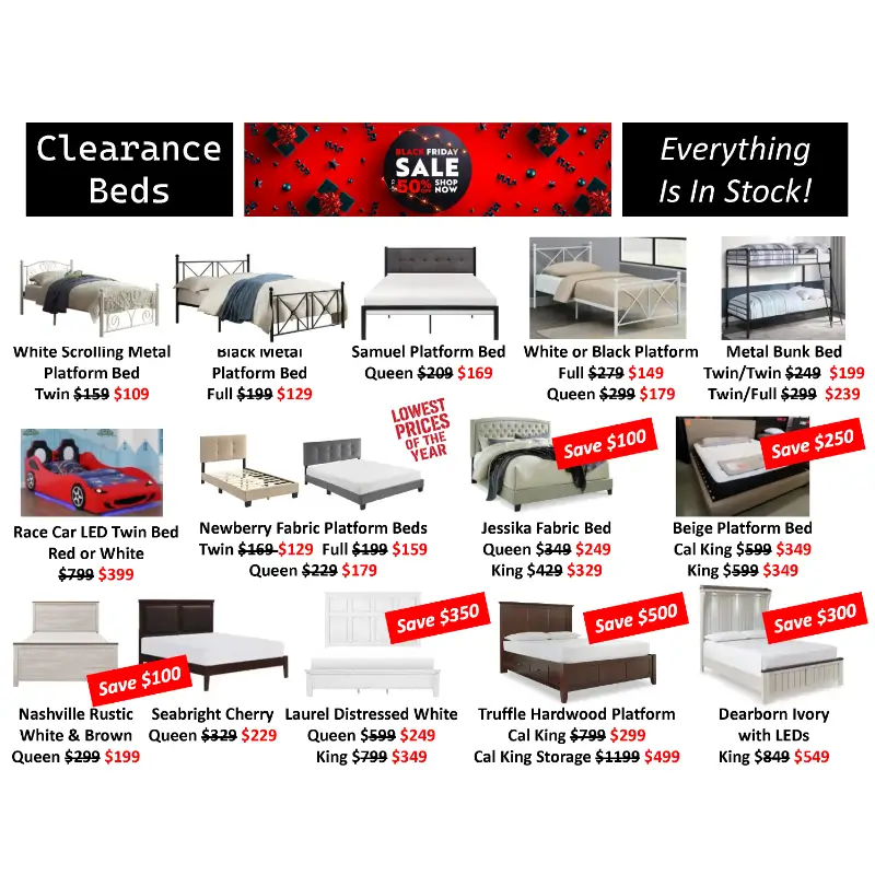 Clearance Beds