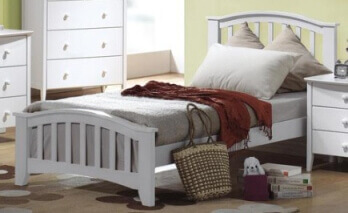 Acme White Arched Twin Bed