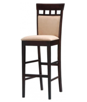 Coaster 29-Inch Cappuccino Finish Barstools with Beige Upholstery (set of 2)