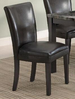 Coaster Dark Brown Faux Leather Side Chairs (set of 2)
