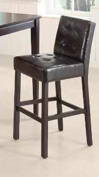 Coaster 29-Inch Dark Brown Faux Leather Barstools (set of 2)