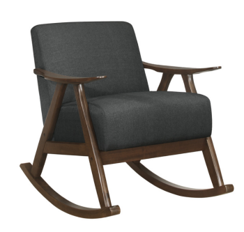 Homelegance Waithe Charcoal Rocking Chair