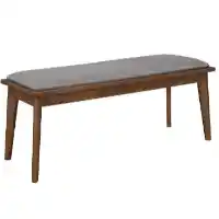 Coaster Walnut Finish Danish Modern Bench