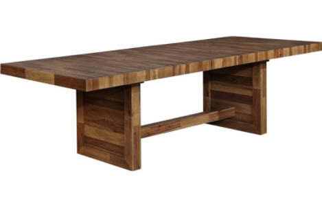 Coaster Natural Finish Hardwood Dining Table
