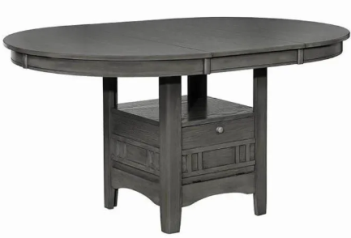 Coaster Lavon Grey Storage Dining Table with Leaf