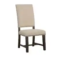 Coaster Beige Side Chairs with Nailhead Trim (set of 2)