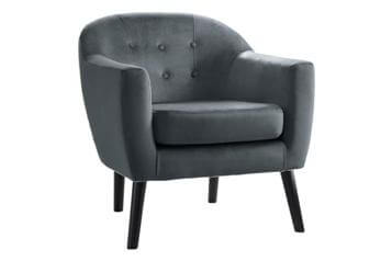 Homelegance Quill Silver Accent Chair