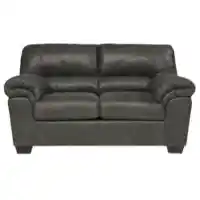 Ashley Benton Charcoal Microsuede Loveseat