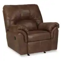 Ashley Benton Dark Brown Microsuede Recliner