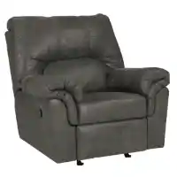 Ashley Benton Charcoal Microsuede Recliner