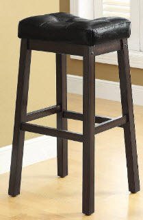 Coaster 30-Inch Cappuccino & Leather Backless Barstool