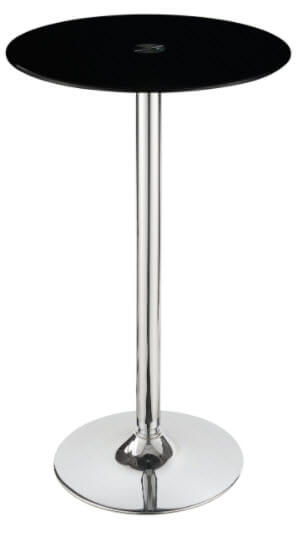 Coaster Black & Chrome Bar Table