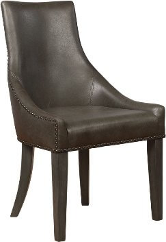 Coaster Greyish Brown Side Chairs with Hardwood Legs (set of 2)