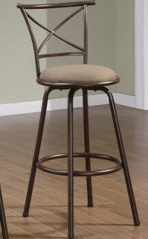 Coaster 29 Inch Metal X-Back Swivel Barstools (set of 2)