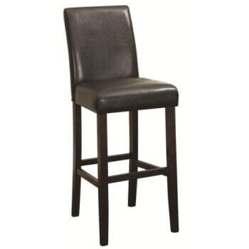 Coaster 29-Inch Dark Brown Faux Leather Barstools (set of 2)