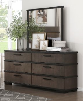 Homelegance Acworth 6-Drawer Dresser with Mirror