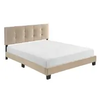 Homelegance Newberry Beige Gold Queen Platform Bed