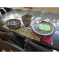 O+B Options Linen 13-Piece Dinnerware Set (service for 3)(Missing 3 Salad Plates)