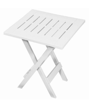 White Resin Folding Table