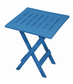 Blue Resin Folding Table