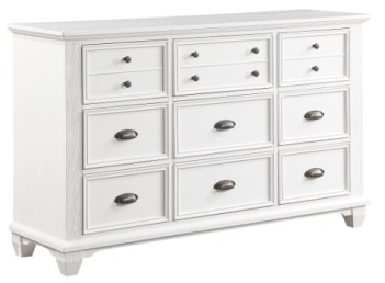 Homelegance Mackinac White 9-Drawer Dresser