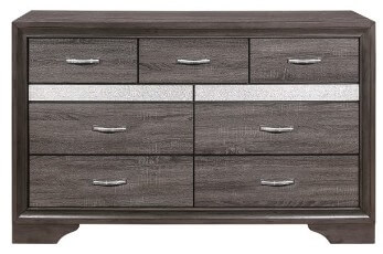 Homelegance Luster Charcoal Wood-Look Dresser with Jewelry Storage
