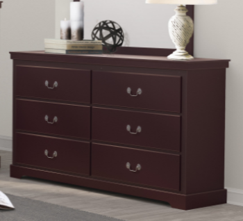 Homelegance Seabright Cherry Finish 6-Drawer Dresser