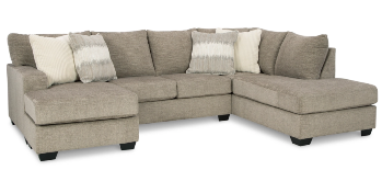 Ashley Crestview Sectional with Right-Hand Chaise