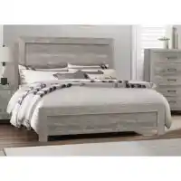 Homelegance Corbin Grey Wood-Look Cal King Bed