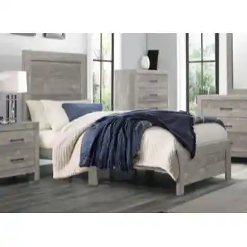 Homelegance Corbin Grey Wood-Look Twin Bed