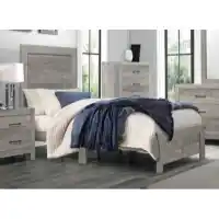 Homelegance Corbin Grey Wood-Look Twin Bed