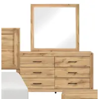 Homelegance Corbin Natural Finish Wood-Look Dresser With Mirror