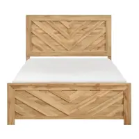 Homelegance Corbin Herringbone Natural Finish Wood-Look Full Bed