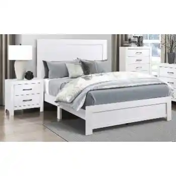 Homelegance Corbin White Wood-Look Full Bed